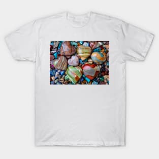 Seven Polished Heart Stones T-Shirt